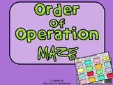 Order of Operation Maze (without Exponents)