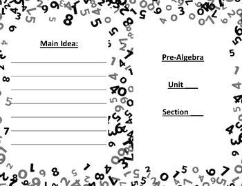 Preview of Order of Operation Guided Math Notes
