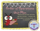 Order of Operation Unit with Game, Partner, Coloring Fun Activity