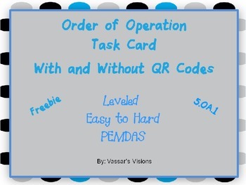Preview of Order of Operation with and without QR codes