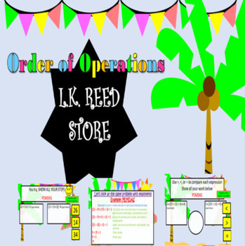 Preview of Order of Operations 2 (Distance Learning, Zoom Lesson, Whiteboard Activity)