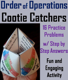 Order of Operations Activity 4th 5th 6th 7th Grade Cootie 