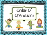 Order of Operations! 3.OA.7