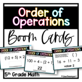 Order of Operations 5th Grade Boom Cards