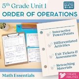 Order of Operations 5th Grade Math Essentials Unit 1