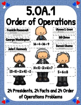 Preview of 5.OA.1 Order of Operations