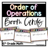 Order of Operations - 6th Grade Math Boom Cards