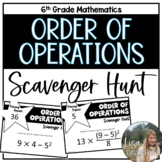 Order of Operations Scavenger Hunt for 6th Grade Math