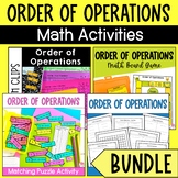 Order of Operations Activities - Worksheets, Matching Puzz