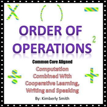 Preview of Order of Operations Activities and Lesson With Smartboard Files