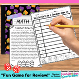 Order of Operations Activity Game Halloween Game : 4th 5th Grades