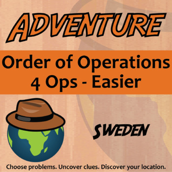 Preview of Order of Operations Activity - Printable & Digital Worksheet - Sweden Adventure