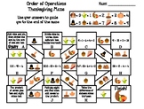 Order of Operations Activity: Thanksgiving Math Maze