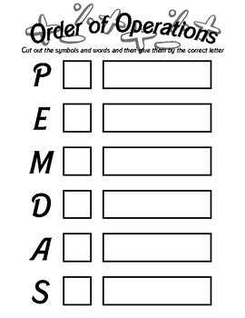 Preview of Order of Operations | Adapted