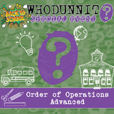 Order of Operations (Advanced) Back to School Whodunnit Ac
