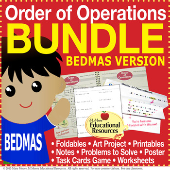 Preview of Order of Operations - BEDMAS - BUNDLE of Engaging Lessons, Tasks, & MORE