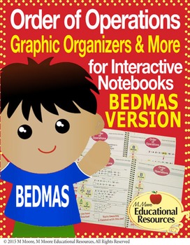 Preview of Order of Operations - BEDMAS - Interactive Notebook, Graphic Organizers, & MORE