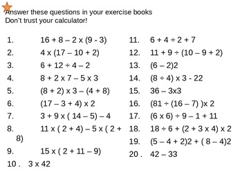 2 math exercises year 11