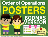 Order of Operations - BODMAS - 2 MATH POSTERS - 24" x 36"