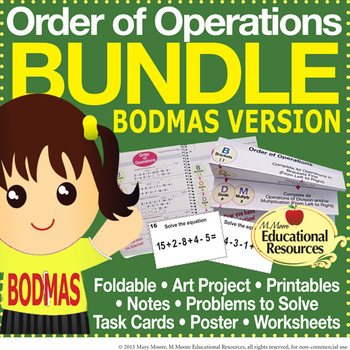 Preview of Order of Operations - BODMAS - BUNDLE of Engaging Lessons, Tasks, & MORE