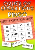 Order of Operations (BODMAS, PEDMAS, BOMDAS, BIMDAS) Bingo