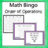 Order of Operations Bingo