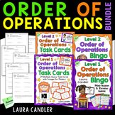 Order of Operations Games, Task Cards, and Tests Bundle