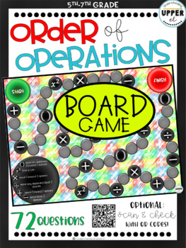 Preview of Order of Operations Board Game - with Exponents, Fractions, & Nested Parentheses