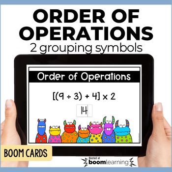 Preview of Order of Operations Boom Cards