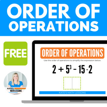 Preview of Order of Operations Boom Cards™ Digital Activity