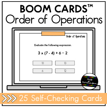 Preview of Order of Operations | Boom Cards | Digital Task Cards