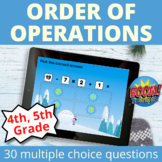 Order of Operations Boom Cards Winter Distance Learning