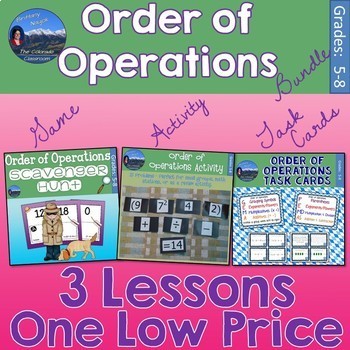 Preview of Order of Operations Bundle