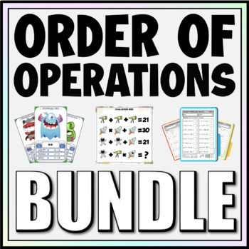 Preview of Order of Operations Bundle