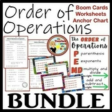 Order of Operations Bundle Anchor Chart, Worksheets w/ Rid