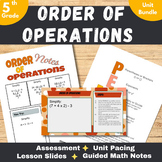 Order of Operations Bundle - PEMDAS Guided Notes, Lesson S
