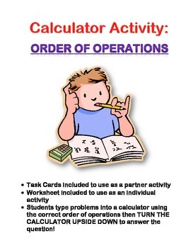 Preview of Order of Operations: Calculator Activity