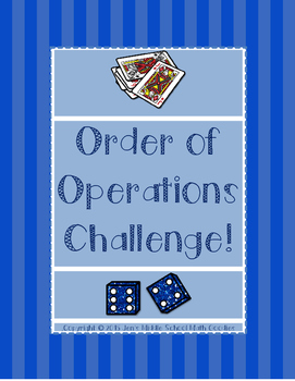 Preview of Order of Operations Challenge FREEBIE