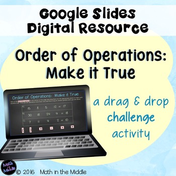 Preview of FREE Order of Operations Challenge for Google Slides - Distance Learning