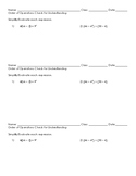 Order of Operations Check for Understanding