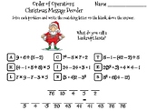 Order of Operations Christmas Math Activity: Message Decoder