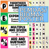 Order of Operations Classroom Poster - PEMDAS & BIDMAS