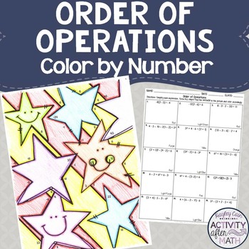 Order Of Operations Coloring Worksheets : Order Of Operations Coloring