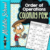 Order of Operations Color By Number | Math Color By Number