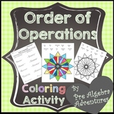 Order of Operations Color by Number Worksheet - PEMDAS Act