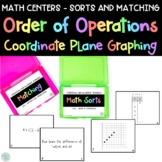 Order of Operations Coordinate Plane Graph Math Center Activity