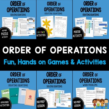 Preview of Order of Operations BUNDLE (BIMDAS/PEDMAS)