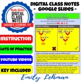 Order of Operations DIGITAL Class Notes - w/ Student Versi