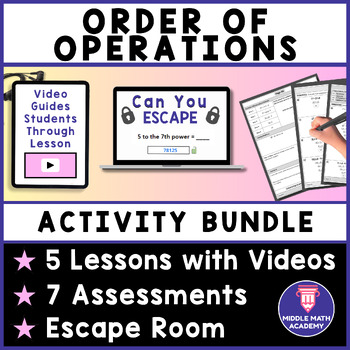 Preview of Order of Operations ⭐  Differentiated Lessons | Assessments | Escape Room