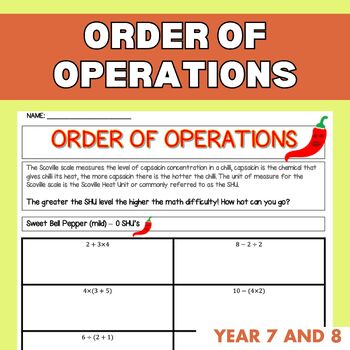 Preview of Order of Operations | Pemdas Worksheets